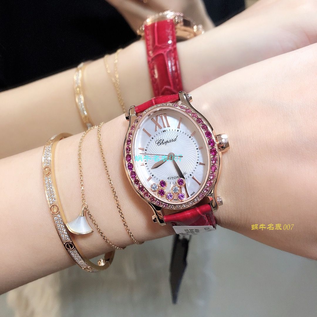 【 Chopard  top 高仿表价格吧】 Chopard HAPPY DIAMONDS系列275362-5003 wrist watch  / XB023