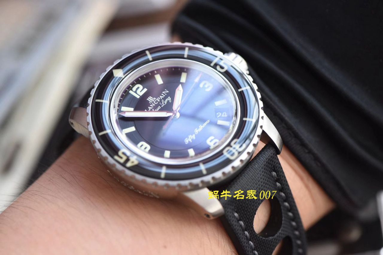 【 Video analysis ZF Factory 复刻高仿BlancpainBlancpain  Fifty Fathoms 手表】Blancpain  Fifty Fathoms 系列5015C-1130-52B wrist watch  / BP062