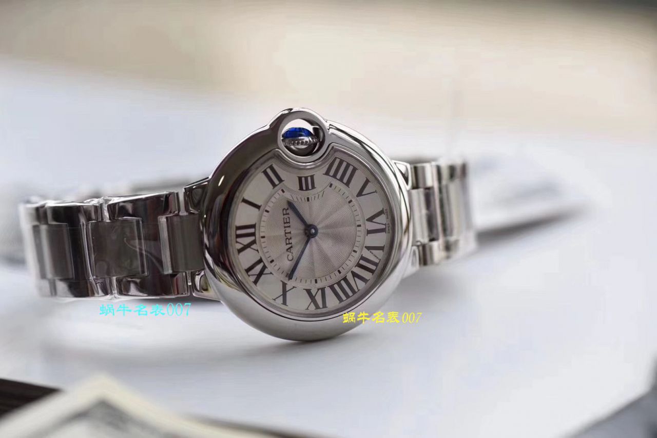 【 top 复刻表 Best 的商家V6 Factory 最新升级版】 Cartier  蓝气球高仿W6920084女士33毫米 wrist watch  / K218