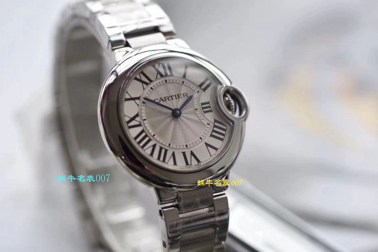 【 top 复刻表 Best 的商家V6 Factory 最新升级版】 Cartier  蓝气球高仿W6920084女士33毫米 wrist watch  / K218