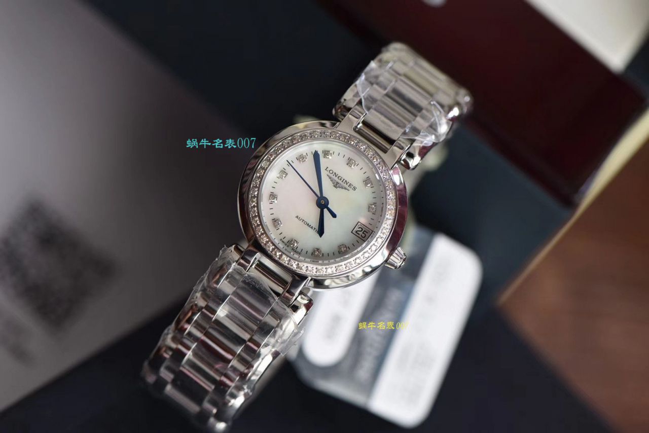 【原单真钻原装 Movement 机械女表】 Longines 优雅PRIMALUNA心月系列L8.111.0.87.6 wrist watch  / L112