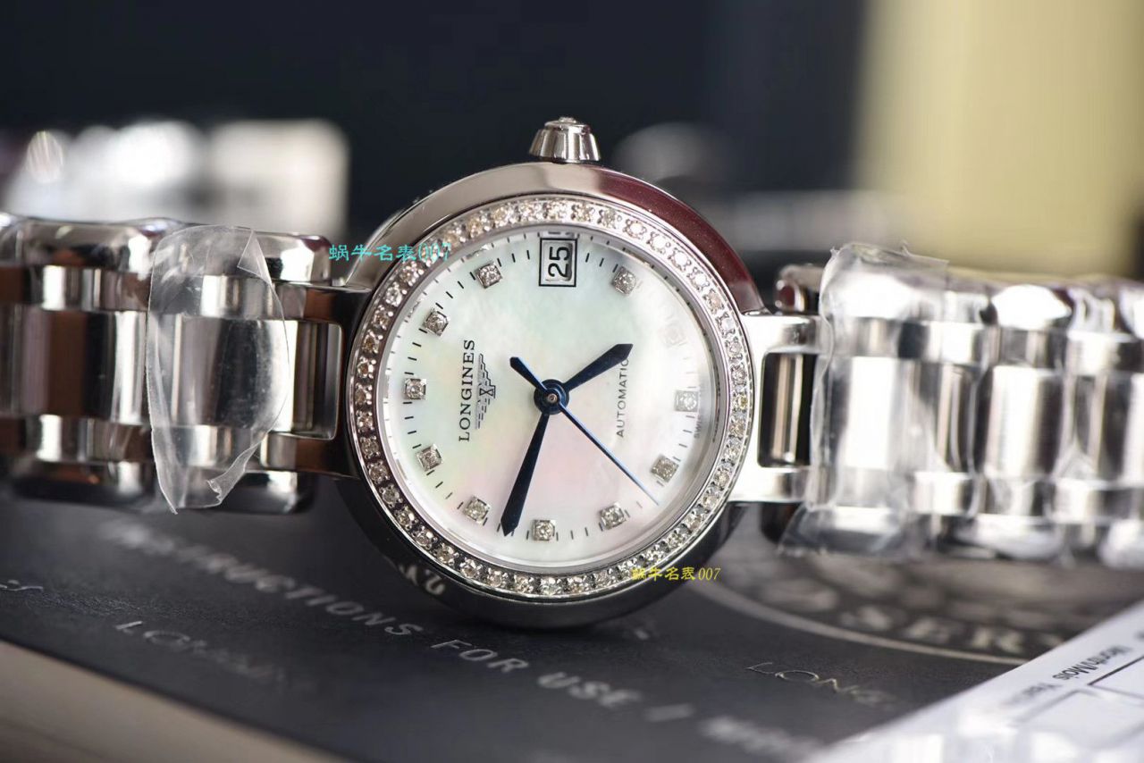 【原单真钻原装 Movement 机械女表】 Longines 优雅PRIMALUNA心月系列L8.111.0.87.6 wrist watch  / L112