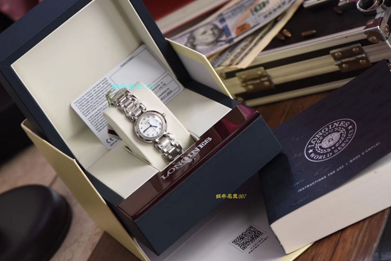 【原单真钻原装 Movement 机械女表】 Longines 优雅PRIMALUNA心月系列L8.111.0.87.6 wrist watch  / L112
