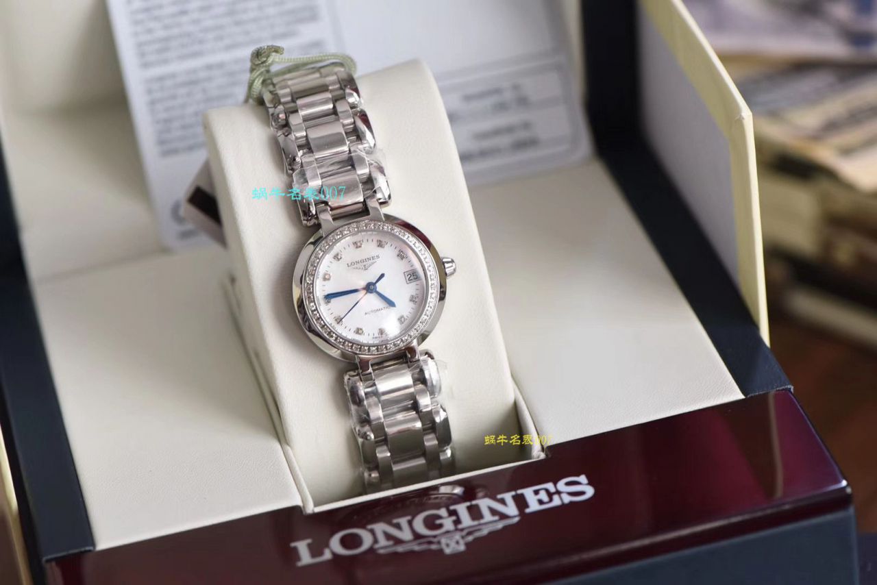 【原单真钻原装 Movement 机械女表】 Longines 优雅PRIMALUNA心月系列L8.111.0.87.6 wrist watch  / L112