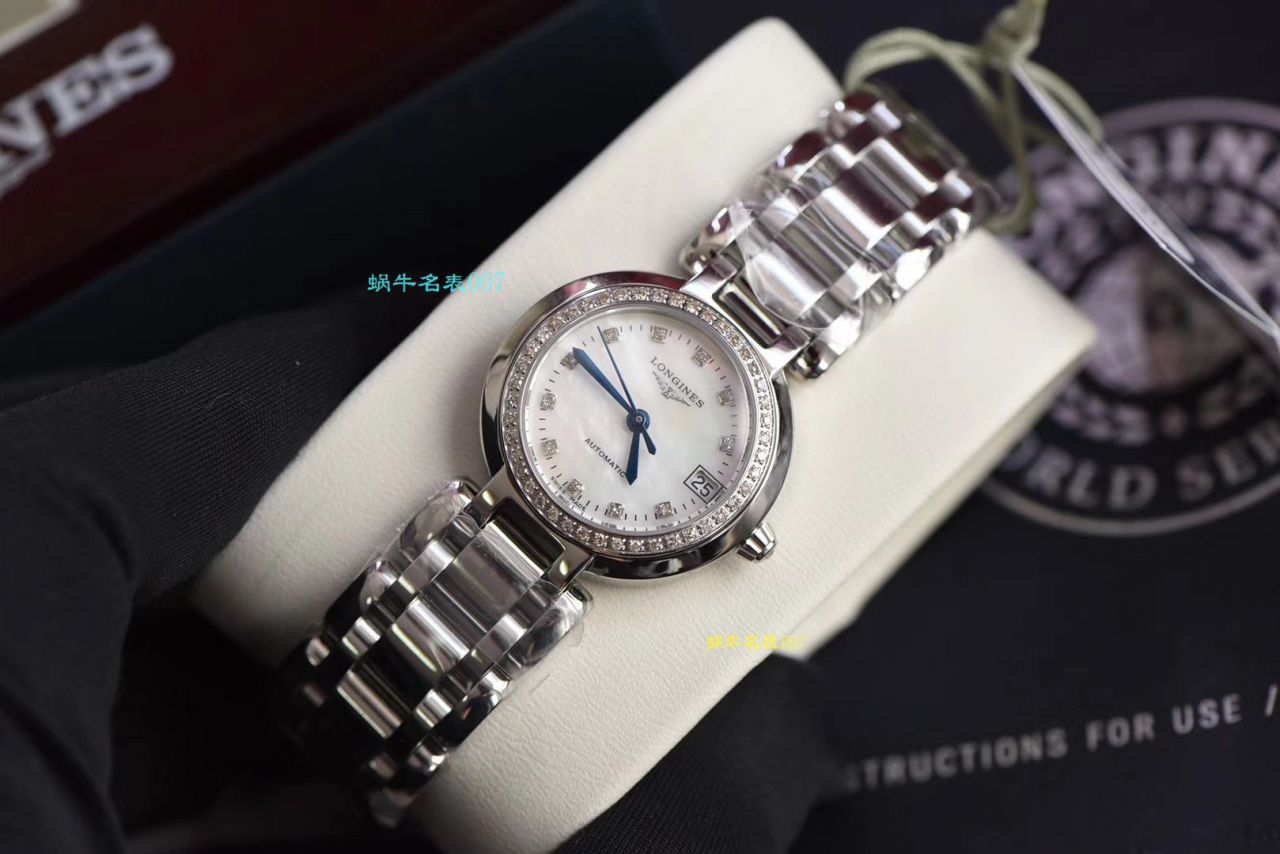 【原单真钻原装 Movement 机械女表】 Longines 优雅PRIMALUNA心月系列L8.111.0.87.6 wrist watch  / L112