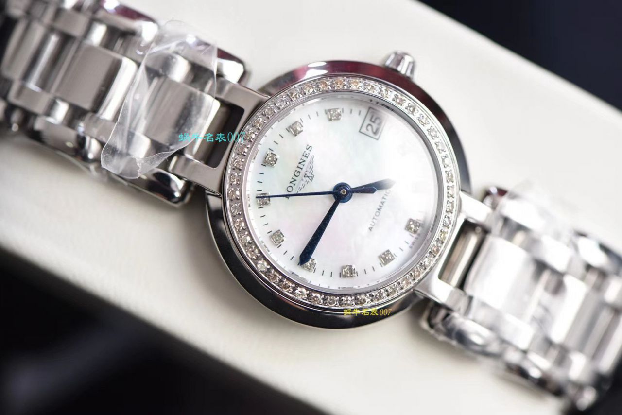 【原单真钻原装 Movement 机械女表】 Longines 优雅PRIMALUNA心月系列L8.111.0.87.6 wrist watch  / L112
