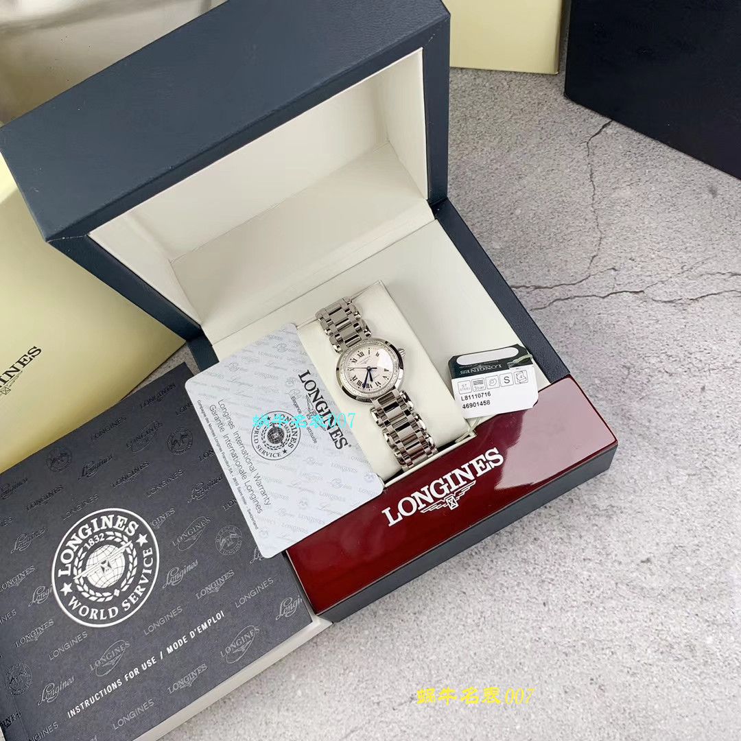 【渠道原单真钻女表】 Longines 优雅PRIMALUNA心月系列L8.111.0.71.6 wrist watch  / L111