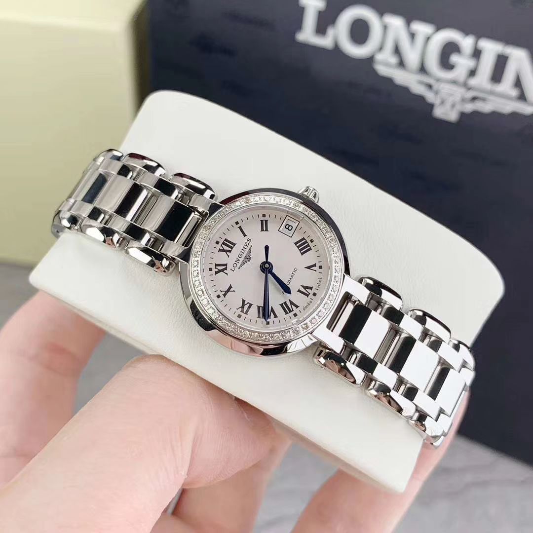 【渠道原单真钻女表】 Longines 优雅PRIMALUNA心月系列L8.111.0.71.6 wrist watch  / L111