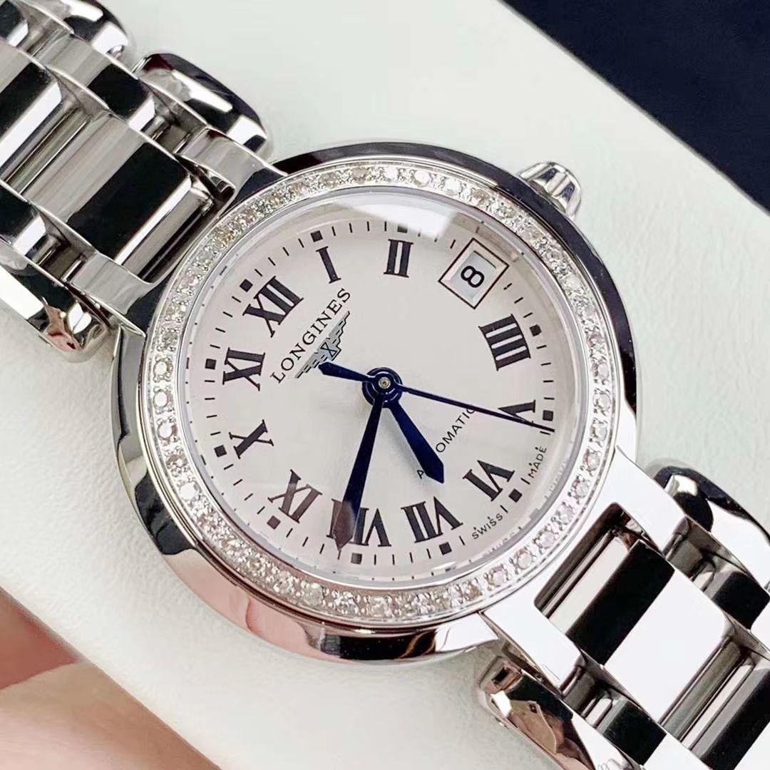 【渠道原单真钻女表】 Longines 优雅PRIMALUNA心月系列L8.111.0.71.6 wrist watch  / L111