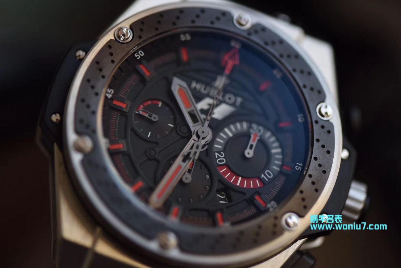 【 Video analysis V6 Factory  hublot 仿表】Hublot Big Bang King Power F1 Zirconium 703.ZM.1123.NR限量版 wrist watch  / YB071