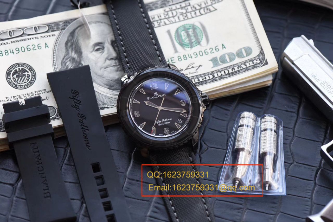 【哪里买中国广州复刻高仿手表】 Video analysis ZF Factory Blancpain  Fifty Fathoms 系列“黑武士”噚终极版5015-11C30-52A wrist watch  / BP060