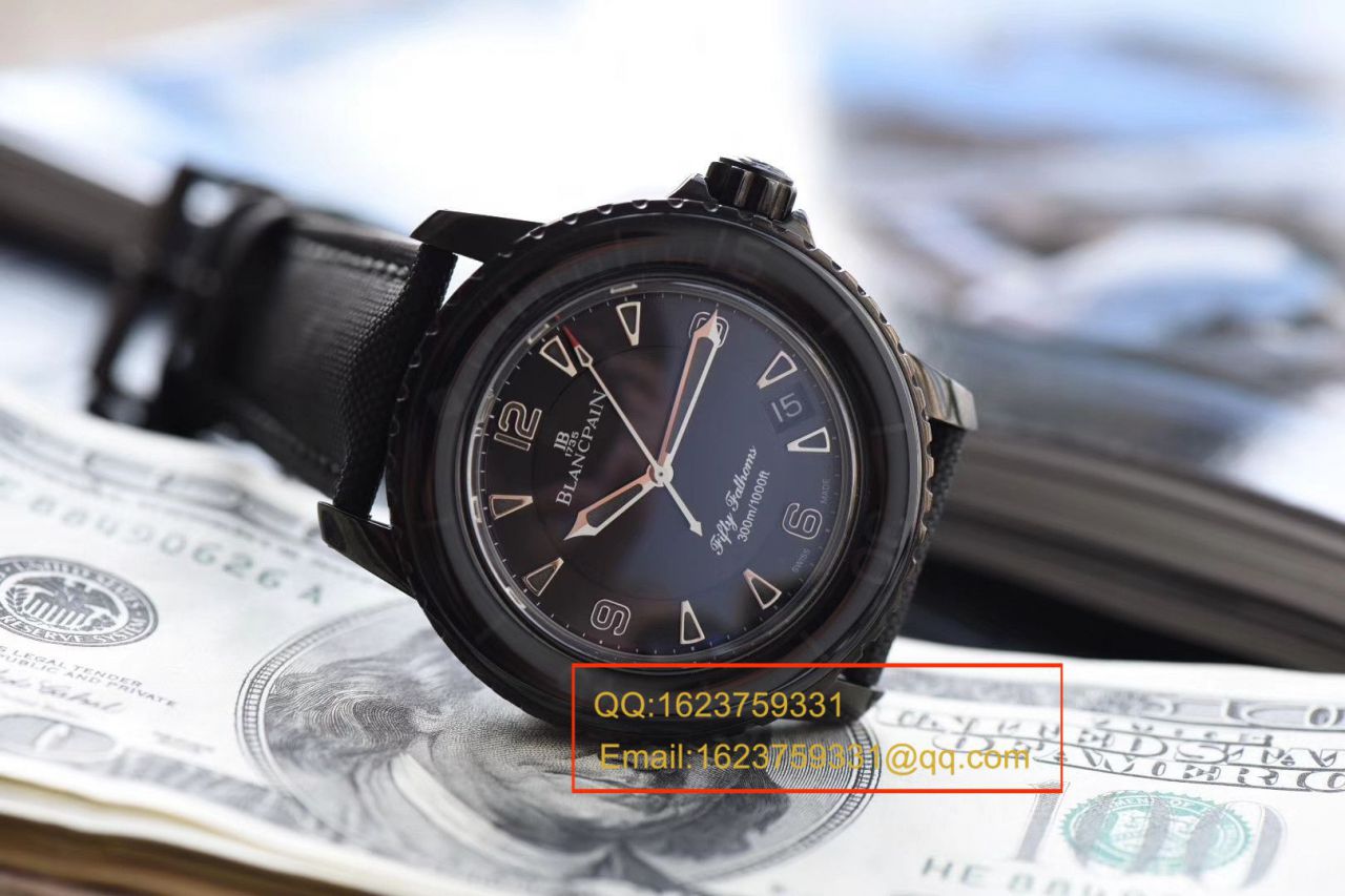 【哪里买中国广州复刻高仿手表】 Video analysis ZF Factory Blancpain  Fifty Fathoms 系列“黑武士”噚终极版5015-11C30-52A wrist watch  / BP060