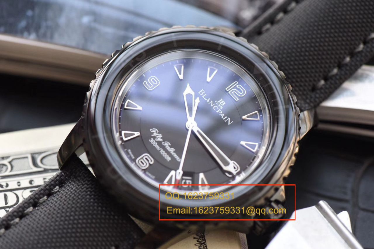 【哪里买中国广州复刻高仿手表】 Video analysis ZF Factory Blancpain  Fifty Fathoms 系列“黑武士”噚终极版5015-11C30-52A wrist watch  / BP060