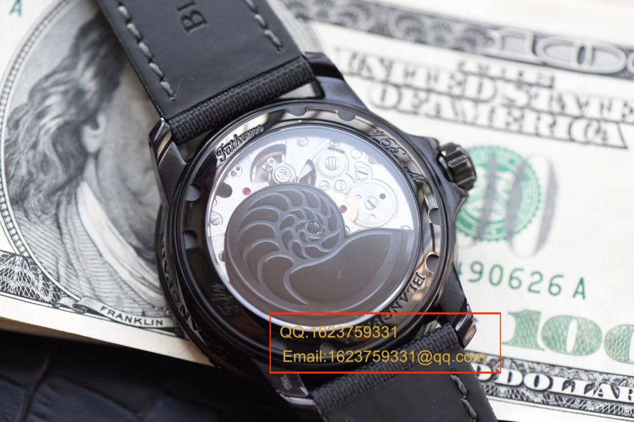 【哪里买中国广州复刻高仿手表】 Video analysis ZF Factory Blancpain  Fifty Fathoms 系列“黑武士”噚终极版5015-11C30-52A wrist watch  / BP060