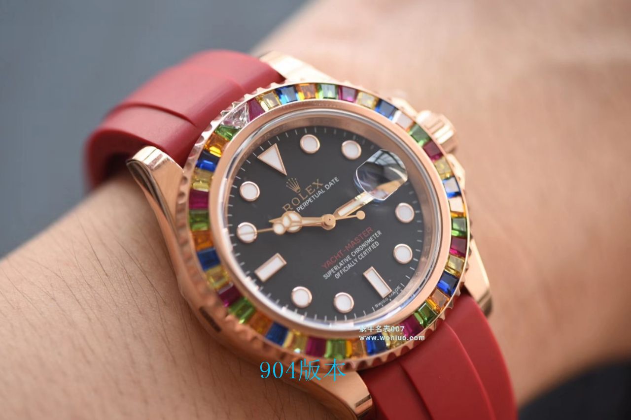【 Video analysis NOOB Factory 官网 Rolex 水鬼复刻表】糖豆 Rolex  Yacht-Master 系列116695SATS wrist watch  / R327