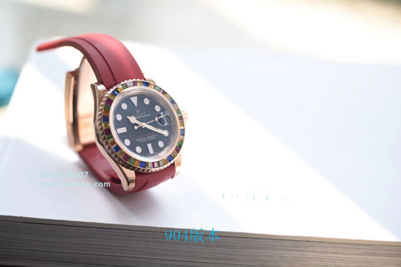 【 Video analysis NOOB Factory 官网 Rolex 水鬼复刻表】糖豆 Rolex  Yacht-Master 系列116695SATS wrist watch  / R327