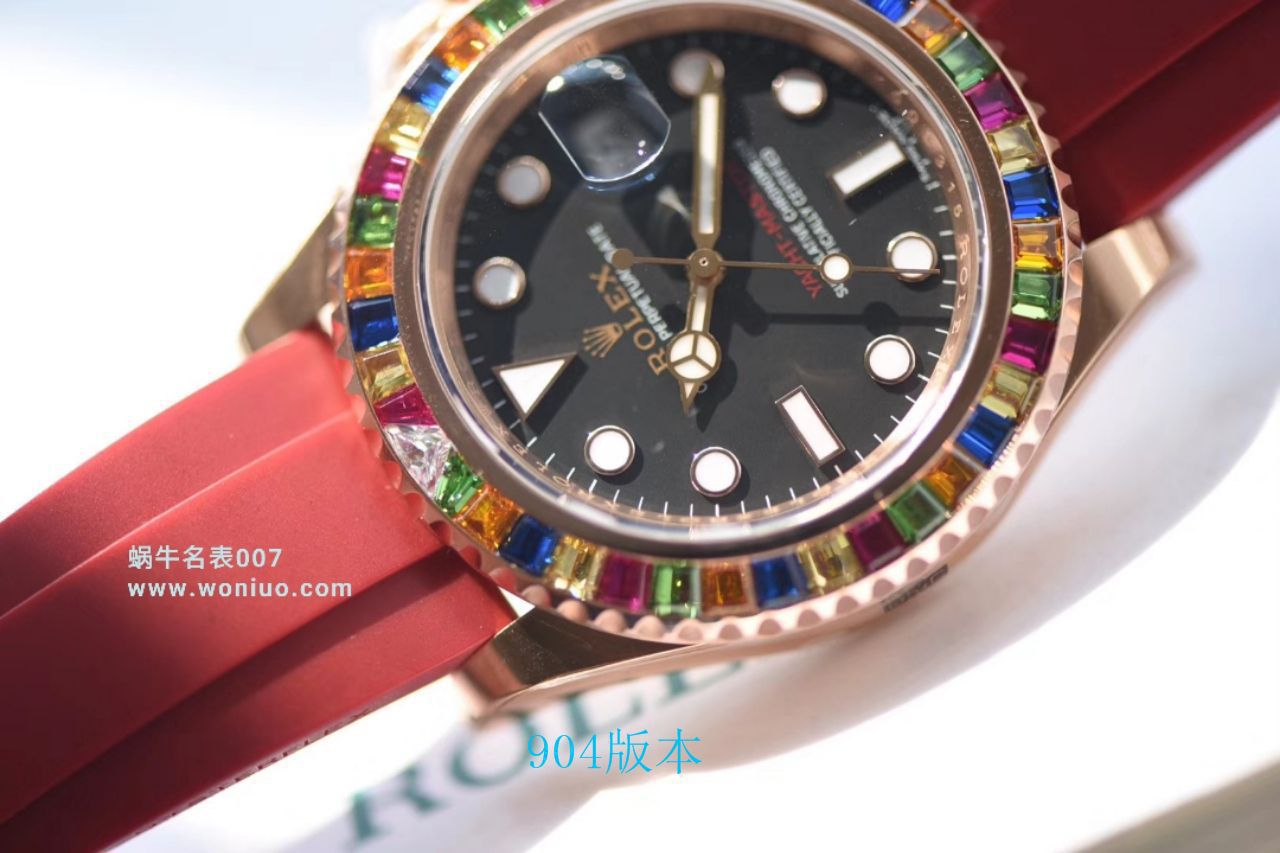 【 Video analysis NOOB Factory 官网 Rolex 水鬼复刻表】糖豆 Rolex  Yacht-Master 系列116695SATS wrist watch  / R327