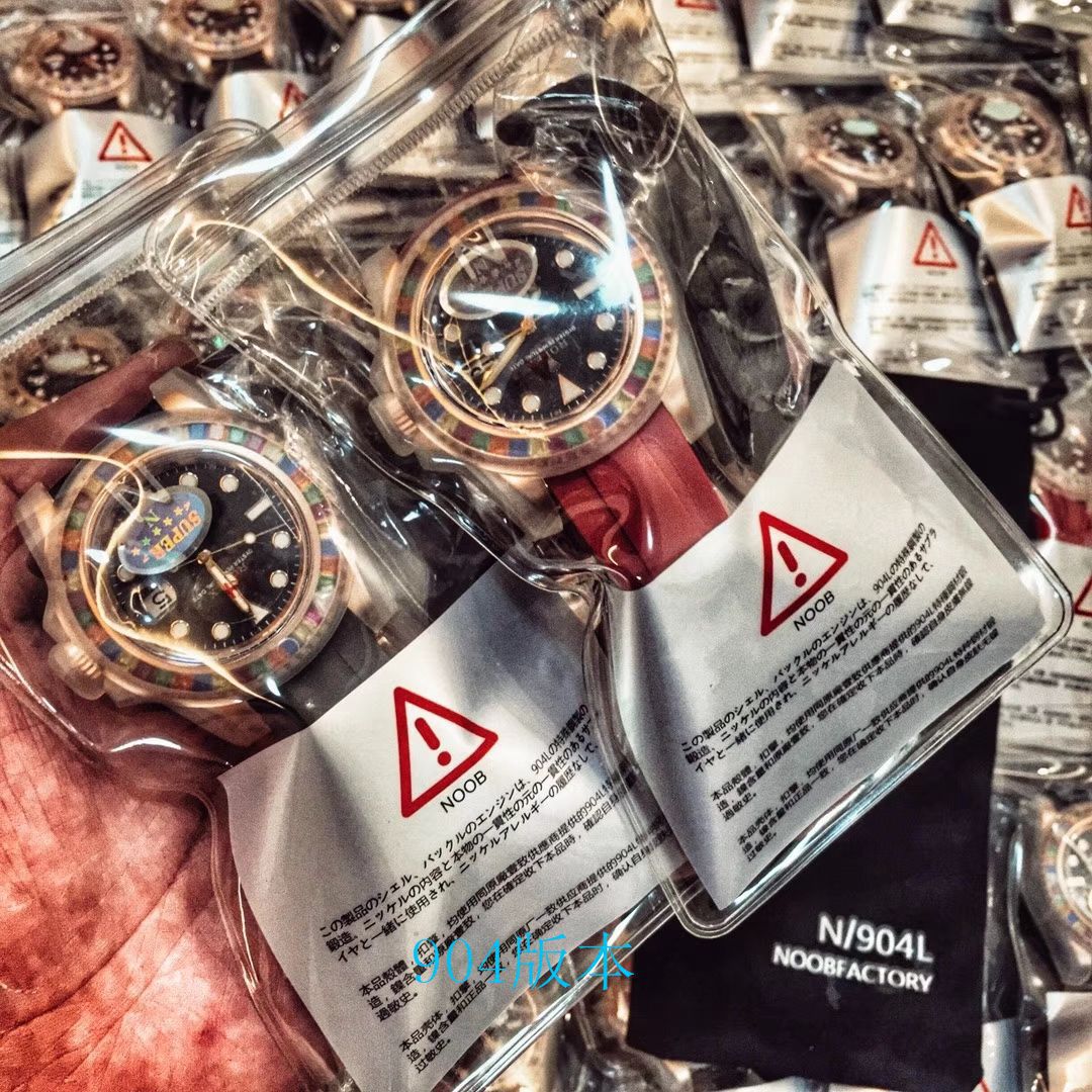 【 Video analysis NOOB Factory 官网 Rolex 水鬼复刻表】糖豆 Rolex  Yacht-Master 系列116695SATS wrist watch  / R327