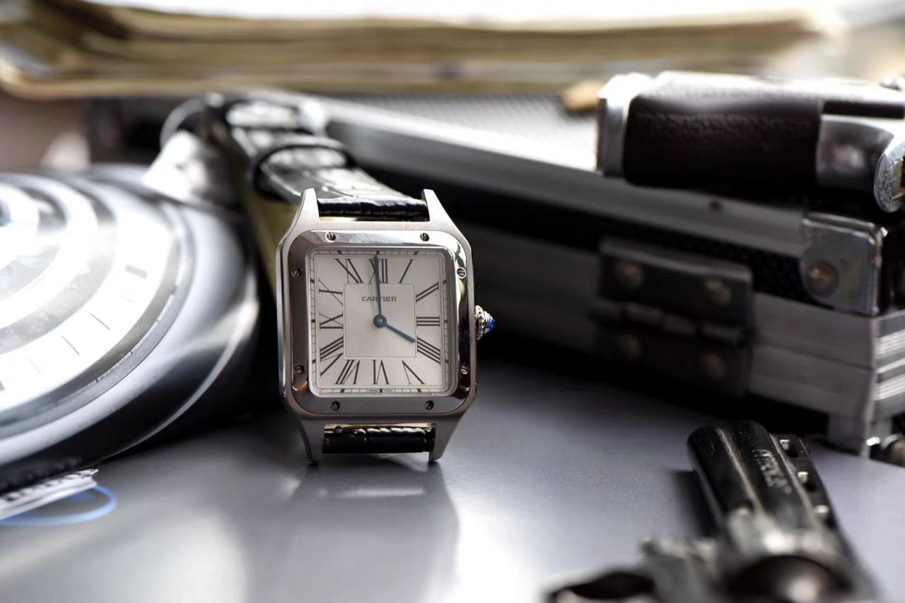 【 Video analysis XF Factory 什么叫复刻高仿表】 Cartier   Santos 系列WSSA0022（大号）WSSA0023（小号） wrist watch  / K217