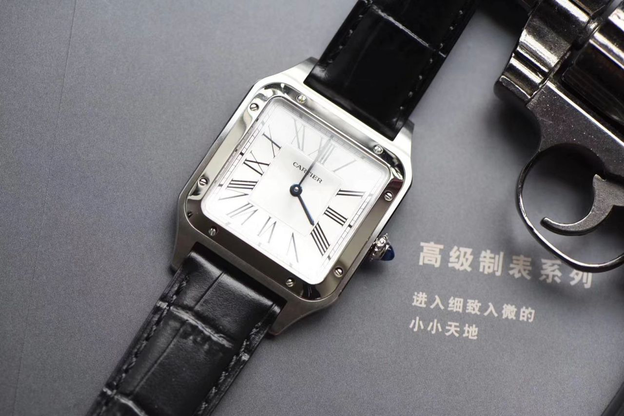 【 Video analysis XF Factory 什么叫复刻高仿表】 Cartier   Santos 系列WSSA0022（大号）WSSA0023（小号） wrist watch  / K217