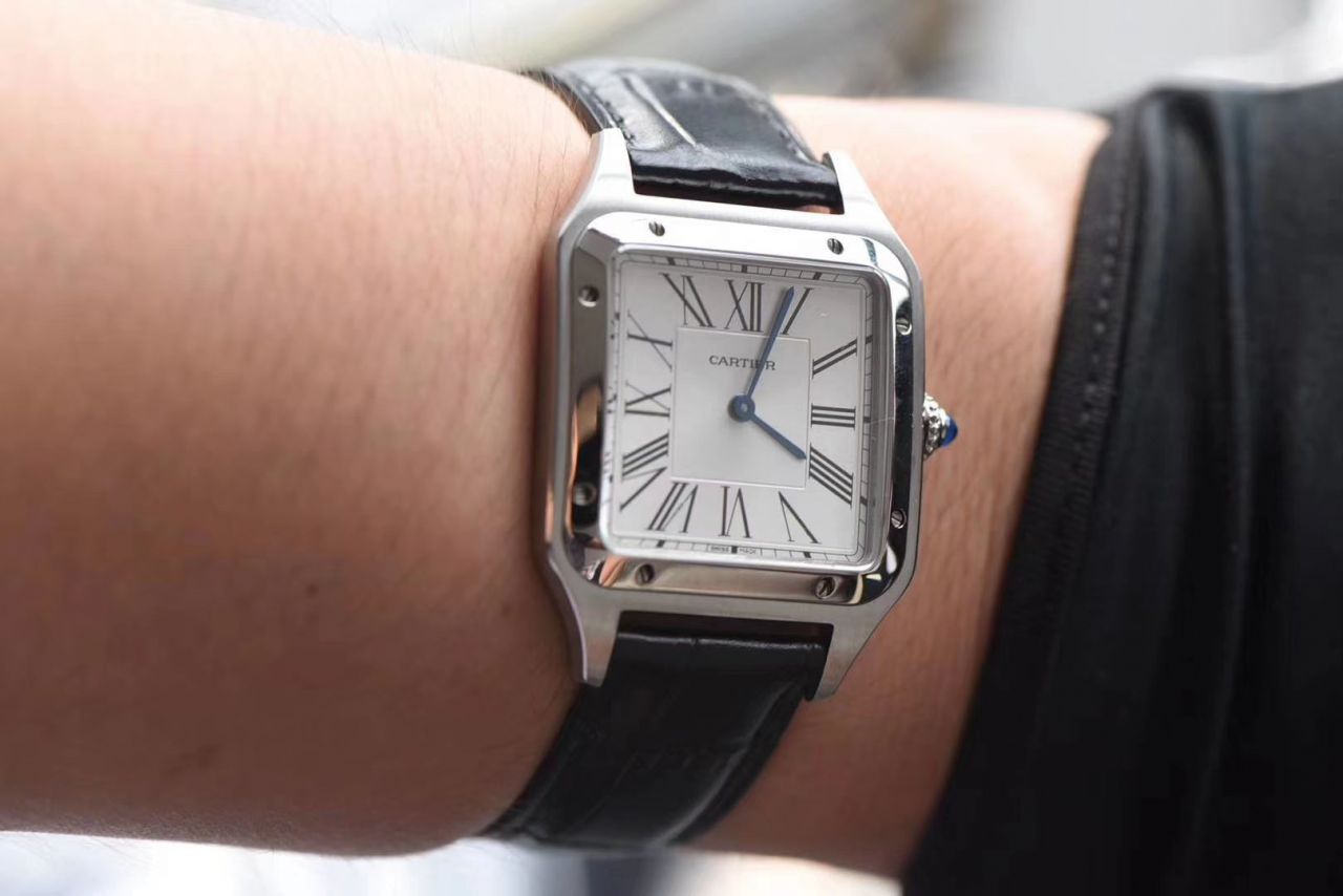 【 Video analysis XF Factory 什么叫复刻高仿表】 Cartier   Santos 系列WSSA0022（大号）WSSA0023（小号） wrist watch  / K217