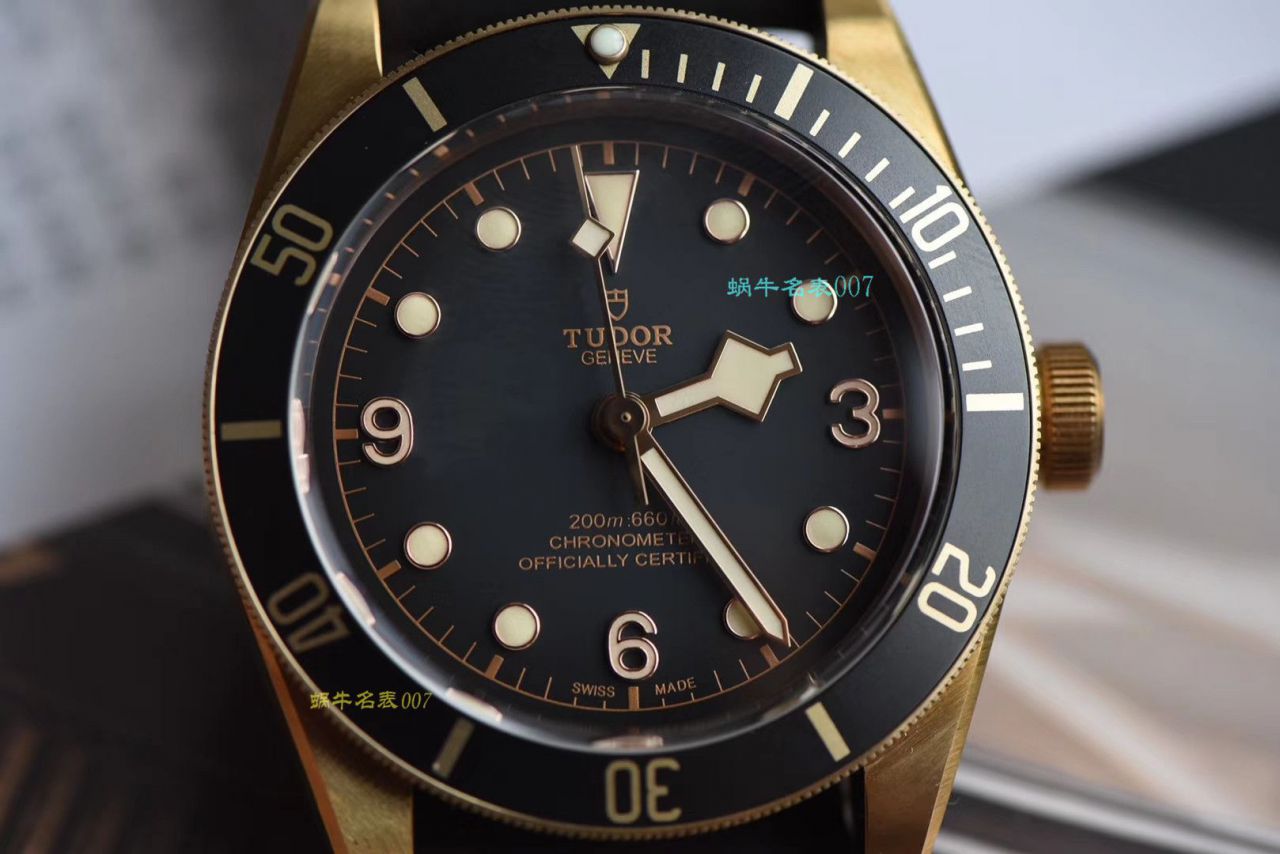 【 Video analysis XF Factory  Tudor 复刻高仿表】 Tudor 碧湾系列M79250BA-0001 wrist watch 贝克汉姆同款最新青铜型小铜盾 / DT038