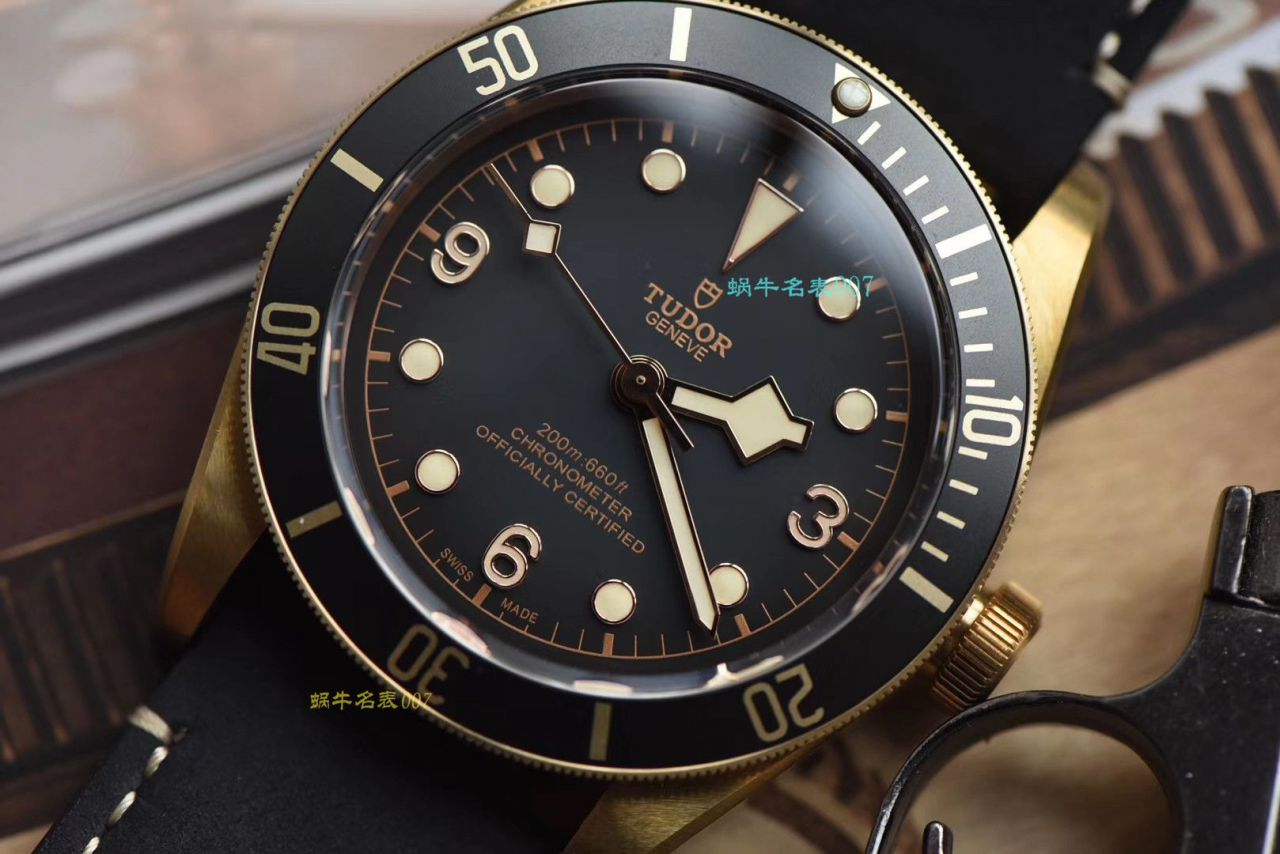 【 Video analysis XF Factory  Tudor 复刻高仿表】 Tudor 碧湾系列M79250BA-0001 wrist watch 贝克汉姆同款最新青铜型小铜盾 / DT038