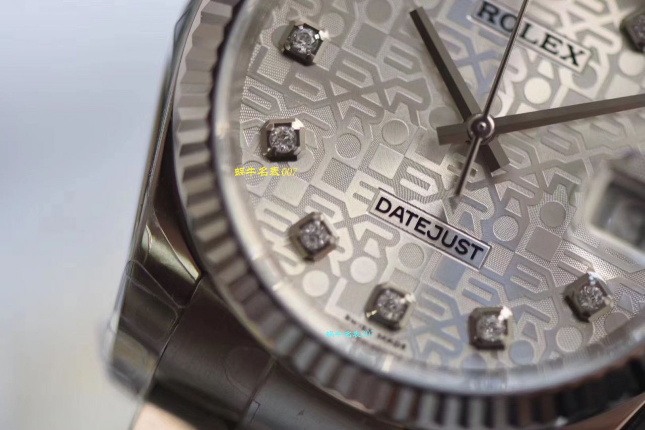 【 Video analysis 什么叫复刻表， Best 的复刻表】DJ Factory  Rolex   Datejust 36高仿116234-G-63600银石 wrist watch  / R360