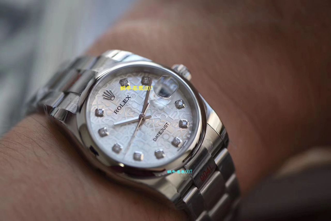 【 Video analysis 高仿 Rolex 男表价格】DJ Factory 电脑纹面 Rolex   Datejust 36系列m116234-0122 wrist watch  / R329