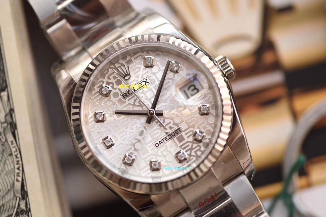 【复刻高仿 Rolex 男表价格】 Video analysis DJ Factory  Rolex   Datejust 36毫米系列116234白盘 wrist watch  / R239