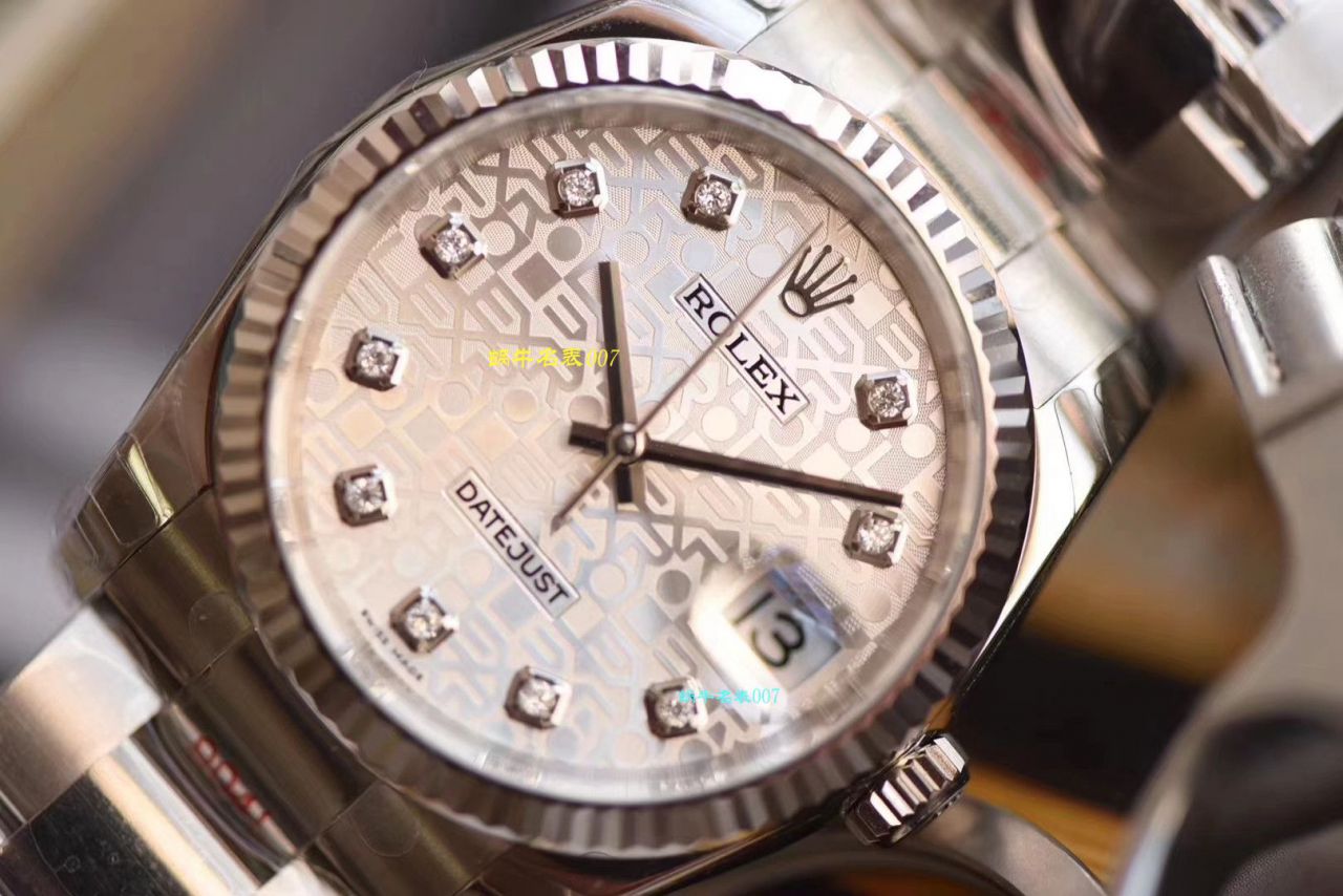 【复刻高仿 Rolex 男表价格】 Video analysis DJ Factory  Rolex   Datejust 36毫米系列116234白盘 wrist watch  / R239