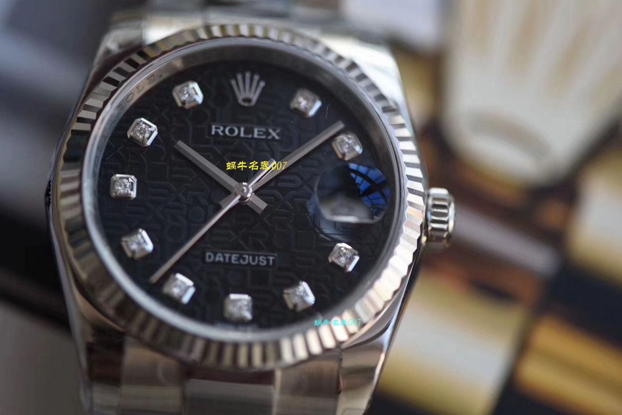 【复刻高仿 Rolex 男表价格】 Video analysis DJ Factory  Rolex   Datejust 36毫米系列116234白盘 wrist watch  / R239