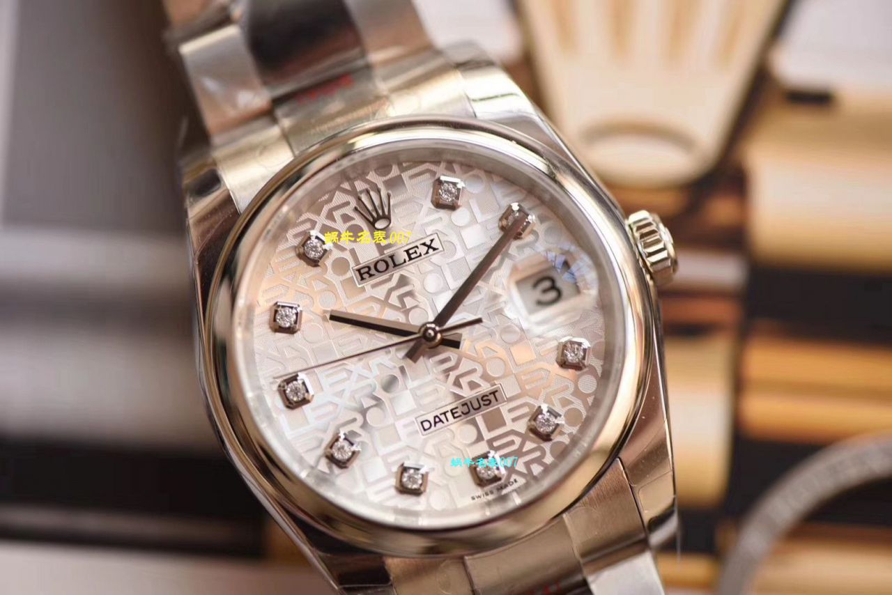 【复刻高仿 Rolex 男表价格】 Video analysis DJ Factory  Rolex   Datejust 36毫米系列116234白盘 wrist watch  / R239