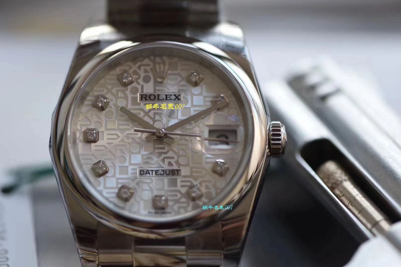 【复刻高仿 Rolex 男表价格】 Video analysis DJ Factory  Rolex   Datejust 36毫米系列116234白盘 wrist watch  / R239