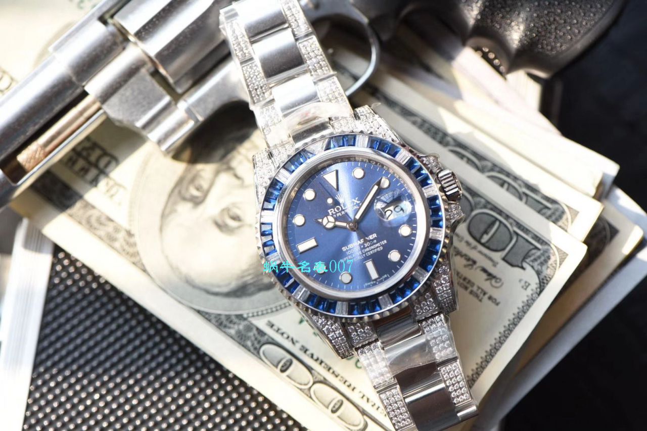 【LF Factory  top  Rolex 复刻高仿手表】LF帝皇 copy customized 版镶钻蓝水鬼❗ top 蓝钻鬼116619LB-97209 / R368