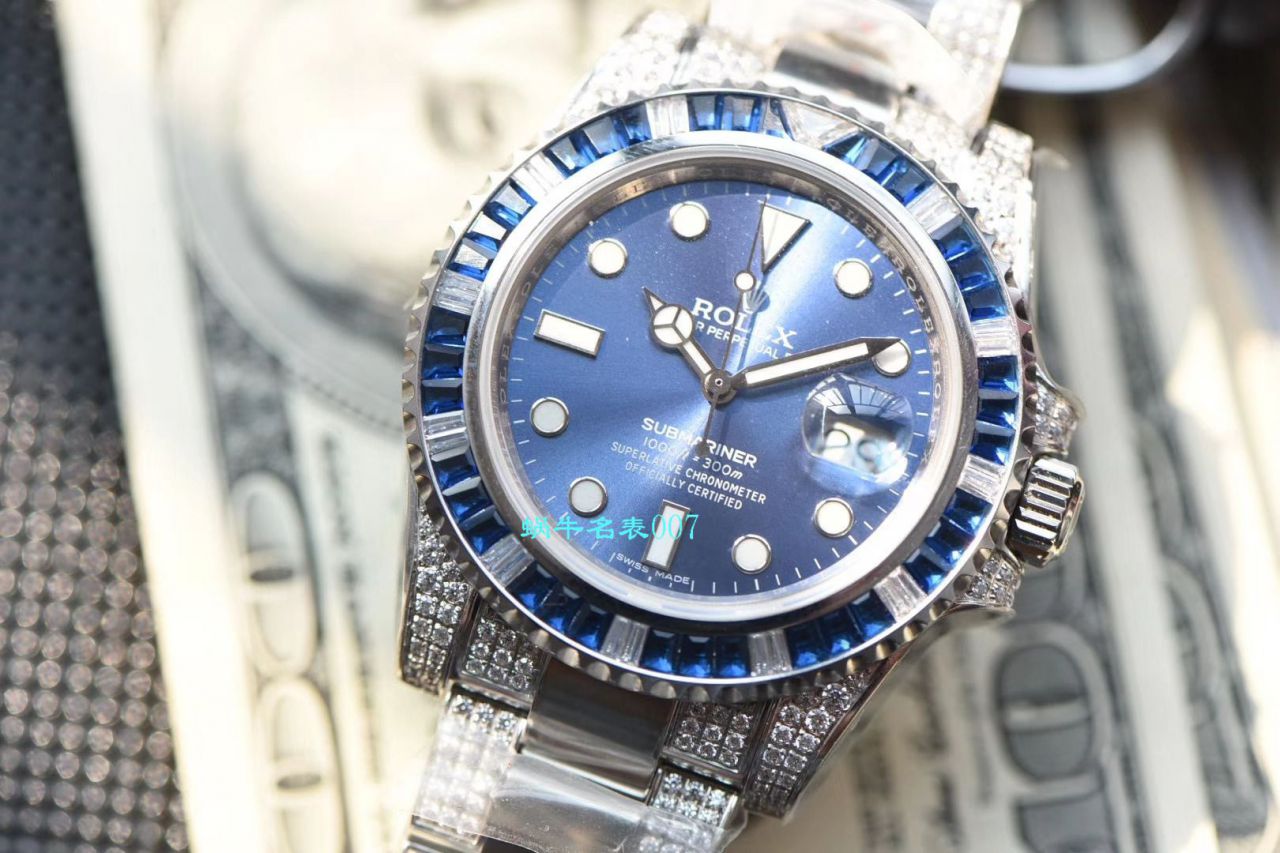 【LF Factory  top  Rolex 复刻高仿手表】LF帝皇 copy customized 版镶钻蓝水鬼❗ top 蓝钻鬼116619LB-97209 / R368