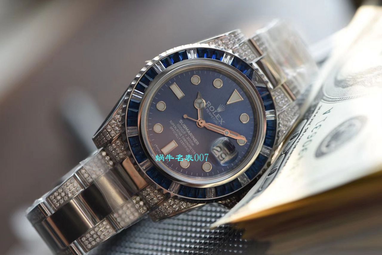【LF Factory  top  Rolex 复刻高仿手表】LF帝皇 copy customized 版镶钻蓝水鬼❗ top 蓝钻鬼116619LB-97209 / R368
