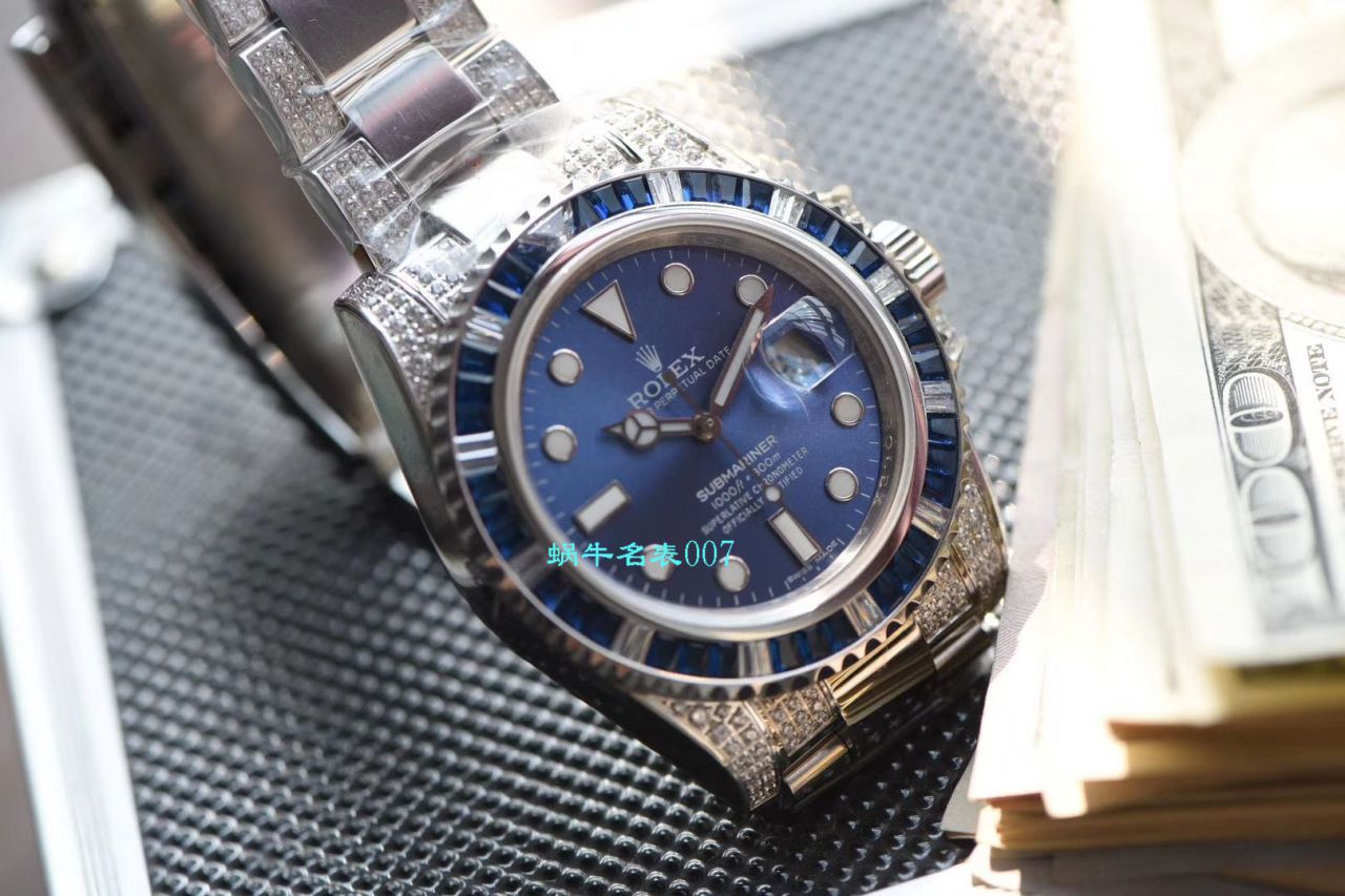 【LF Factory  top  Rolex 复刻高仿手表】LF帝皇 copy customized 版镶钻蓝水鬼❗ top 蓝钻鬼116619LB-97209 / R368