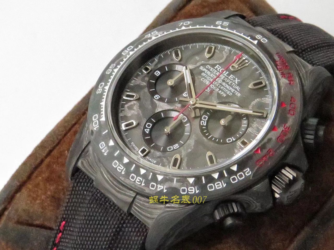 【TW Factory  Rolex 复刻手表】 Rolex ROLEX宇宙计时 Ditongna 系列之 carbon fiber 海外 copy customized 版 / R367