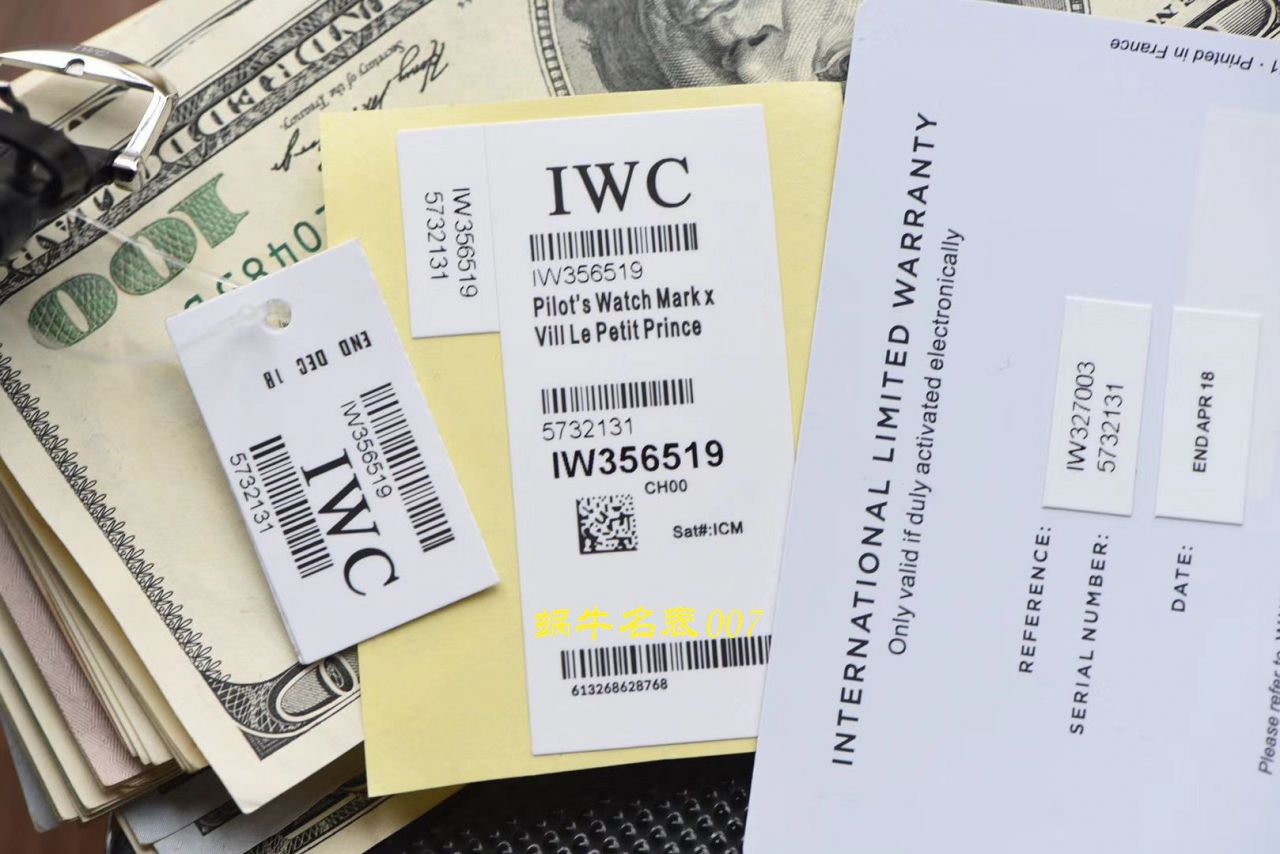 【V7 Factory  top 复刻 IWC 手表】 IWC 博泰菲诺150周年周年纪念高仿IW356519 wrist watch  / WG381