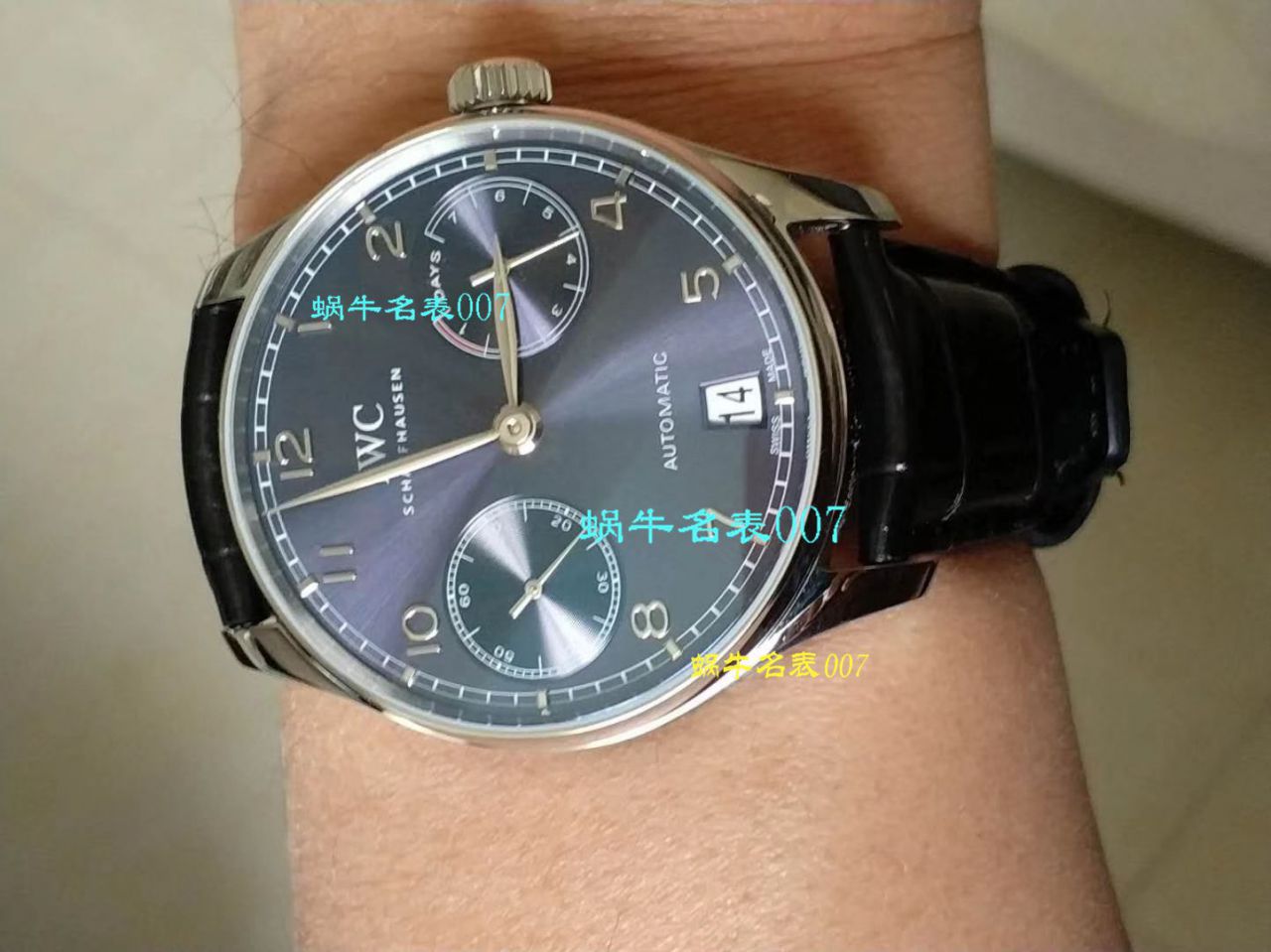 【独家 Video analysis ZF一比一超A高仿手表V5版本】 IWC 葡萄牙七天7 DAYS系列 IW500710 wrist watch 《葡七蓝面》 / WG316