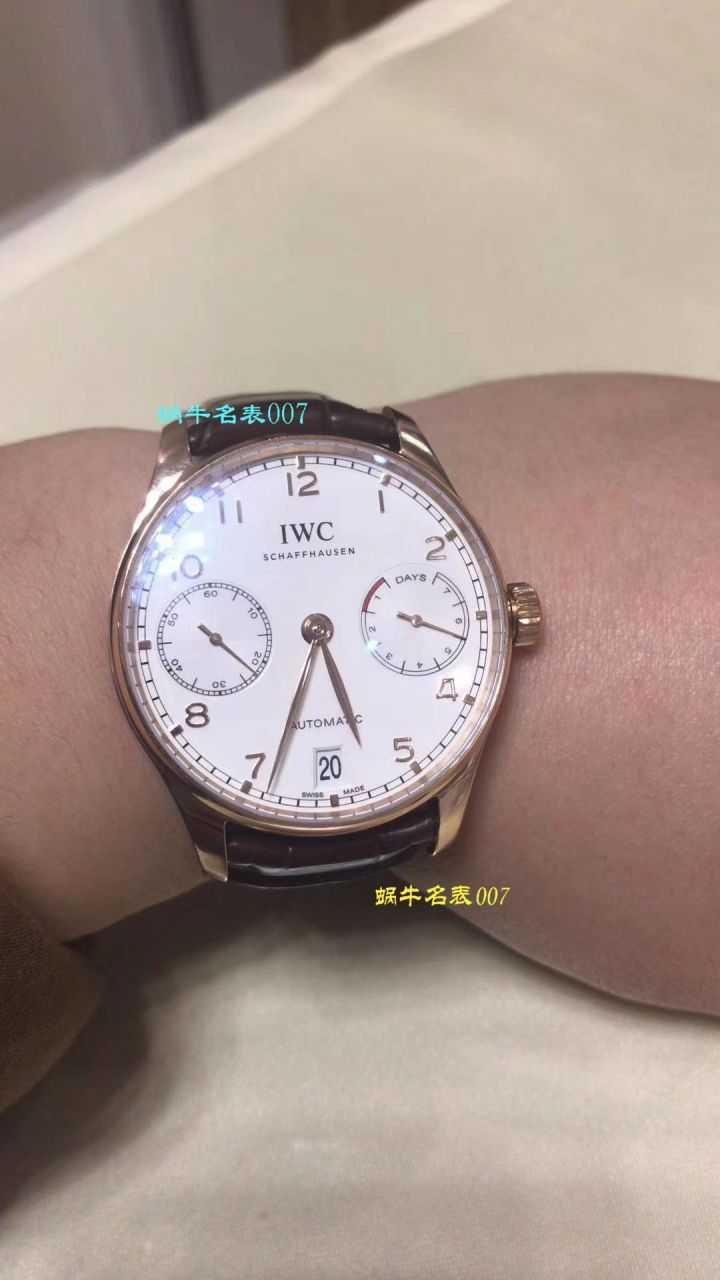 【独家 Video analysis ZF一比一超A高仿手表V5版本】 IWC 葡萄牙七天7 DAYS系列 IW500710 wrist watch 《葡七蓝面》 / WG316