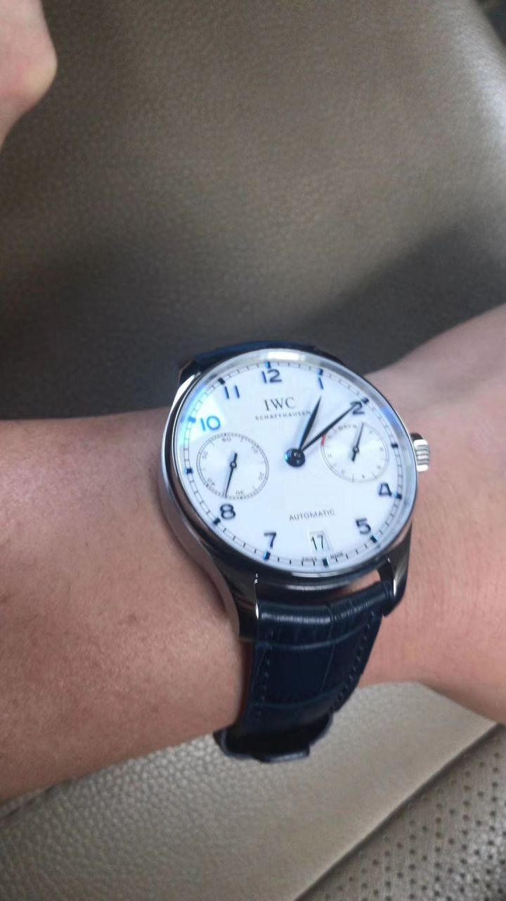 【独家视频测评ZF Factory 一比一超A高仿手表】 IWC 葡七V5最高版本《 IWC 七日链》IW500703男表 / WG223A