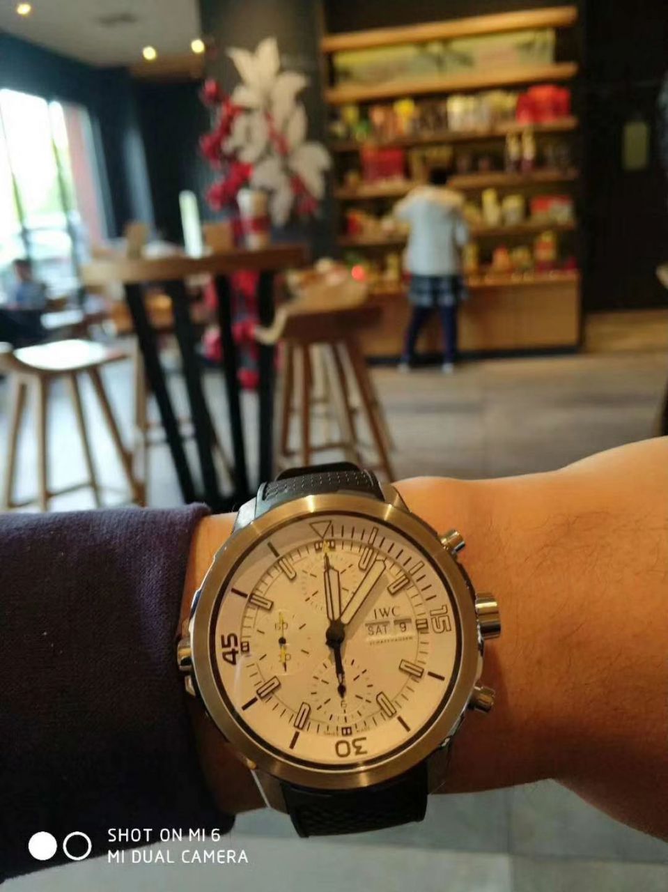 【独家视频测评V6 Factory 一比一超A高仿手表】 IWC 海洋时计系列IW376805蓝面 wrist watch  / WGBD307