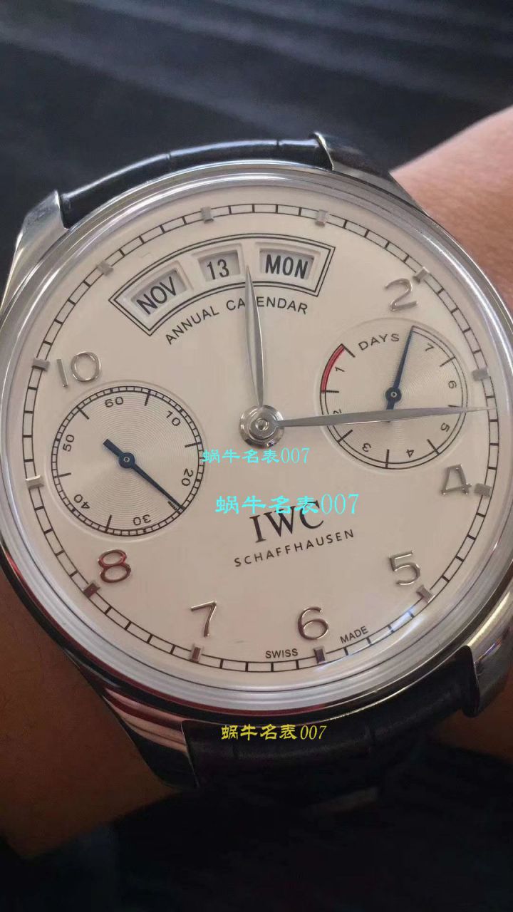  Video analysis IWC IWC 表葡萄牙系列IW503501 wrist watch YL Factory 一比一超A高仿 IWC 年历手表【年度 IWC 巨献！到货市面最高版本】 / WG305MM