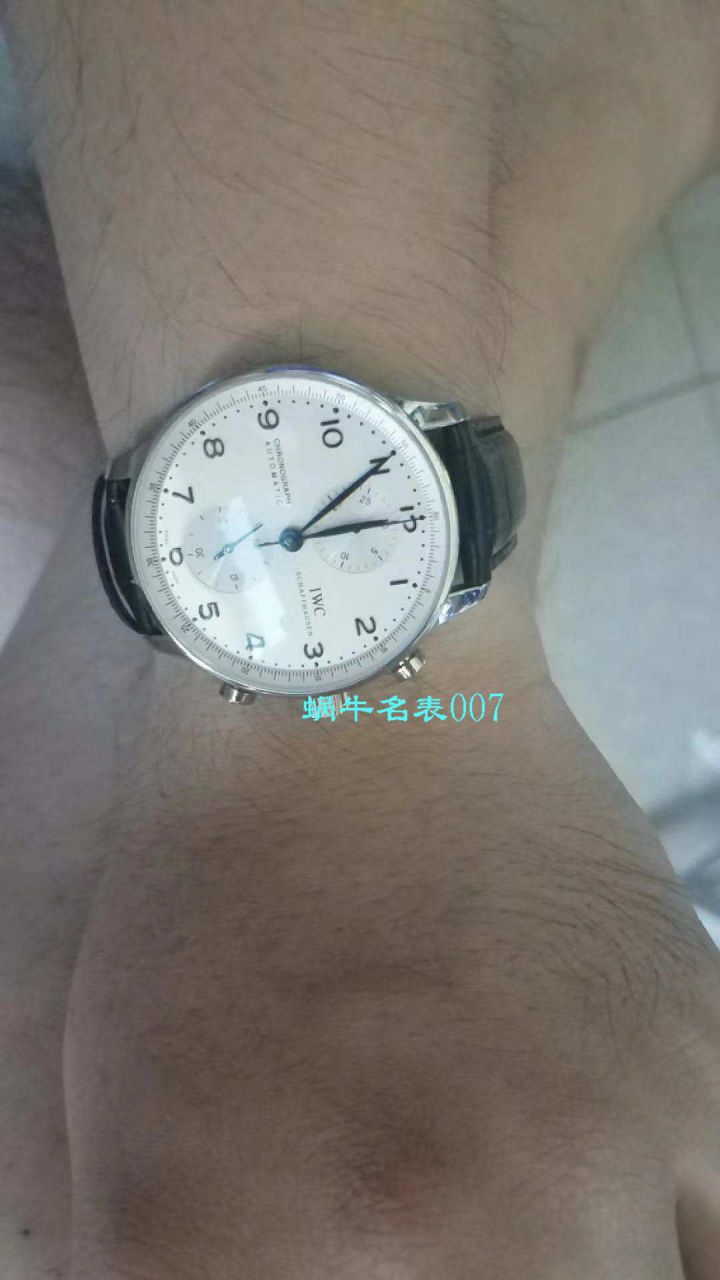 【YLV7版本一比一超A高仿手表】 IWC 葡萄牙计时系列IW371446 wrist watch （葡计烧钢蓝针） / WG166