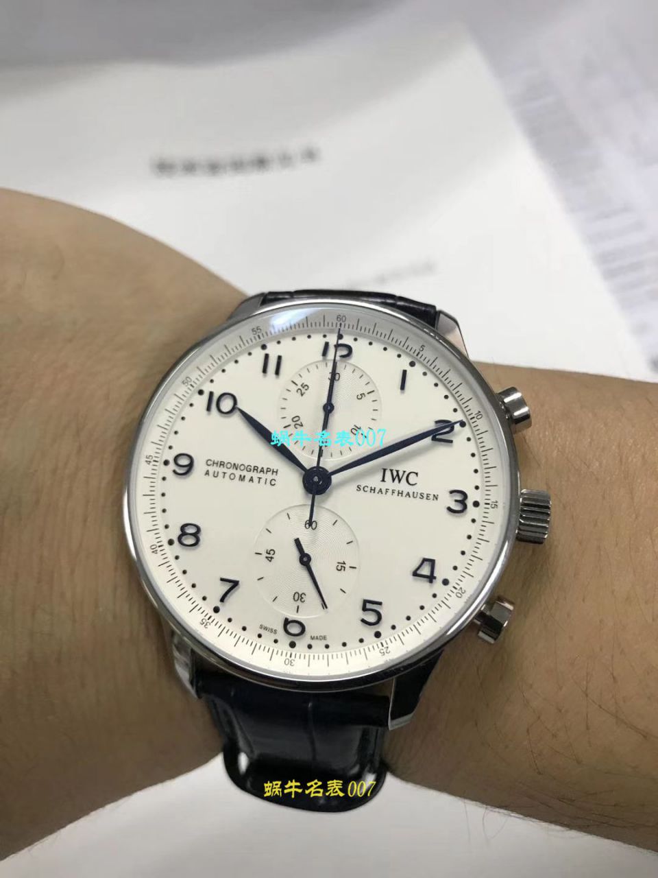  Video analysis IWC IWC 表葡萄牙系列IW371446 wrist watch ( IWC 葡计蓝针)【YL Factory V7版本一比一高仿手表】 / WG275MM