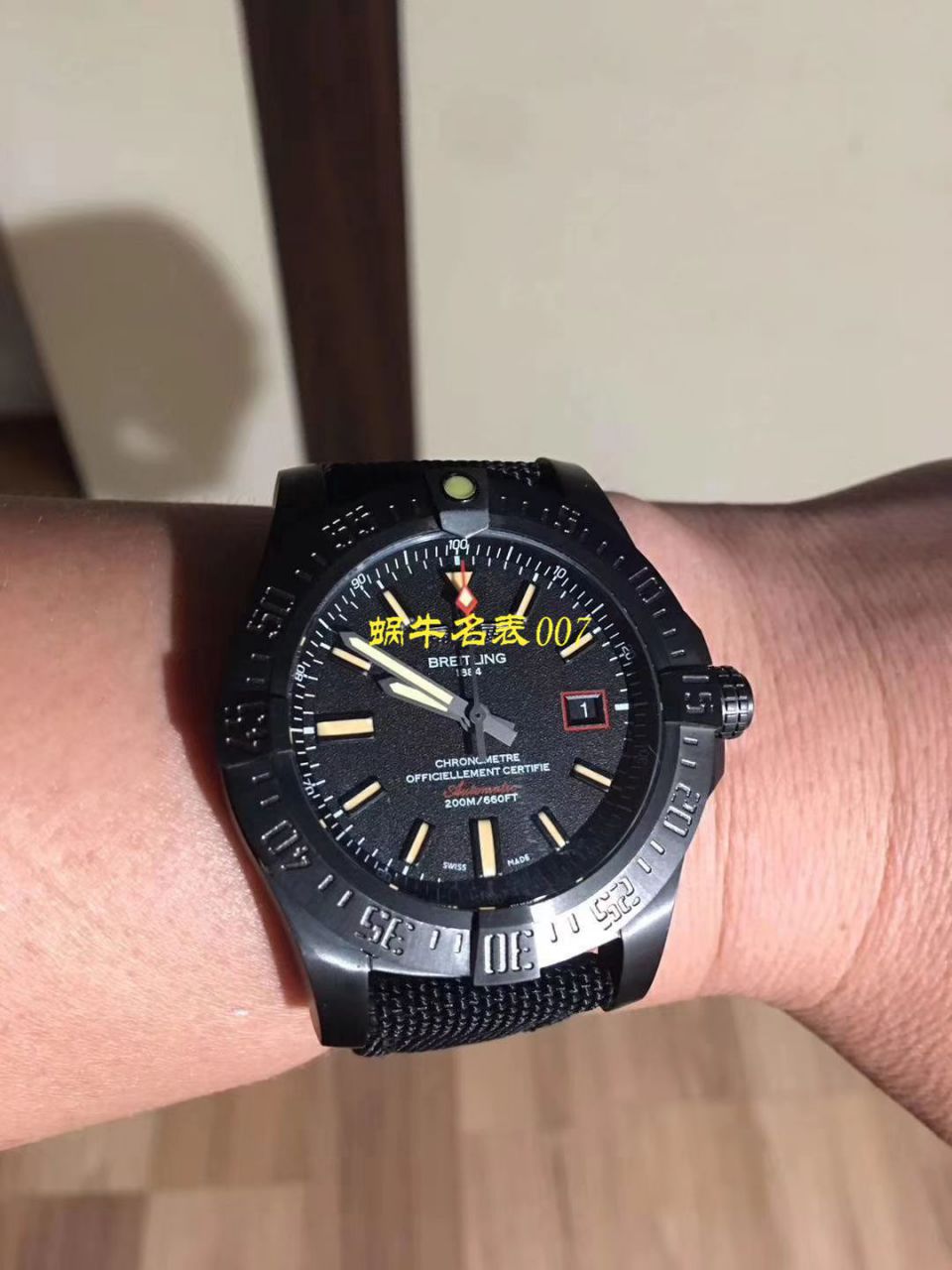 【 Video analysis 专柜原单 Breitling 复仇者黑鸟】 Breitling 机械计时系列V1731110/BD74/109W/M20BASA.1 wrist watch  / BL093
