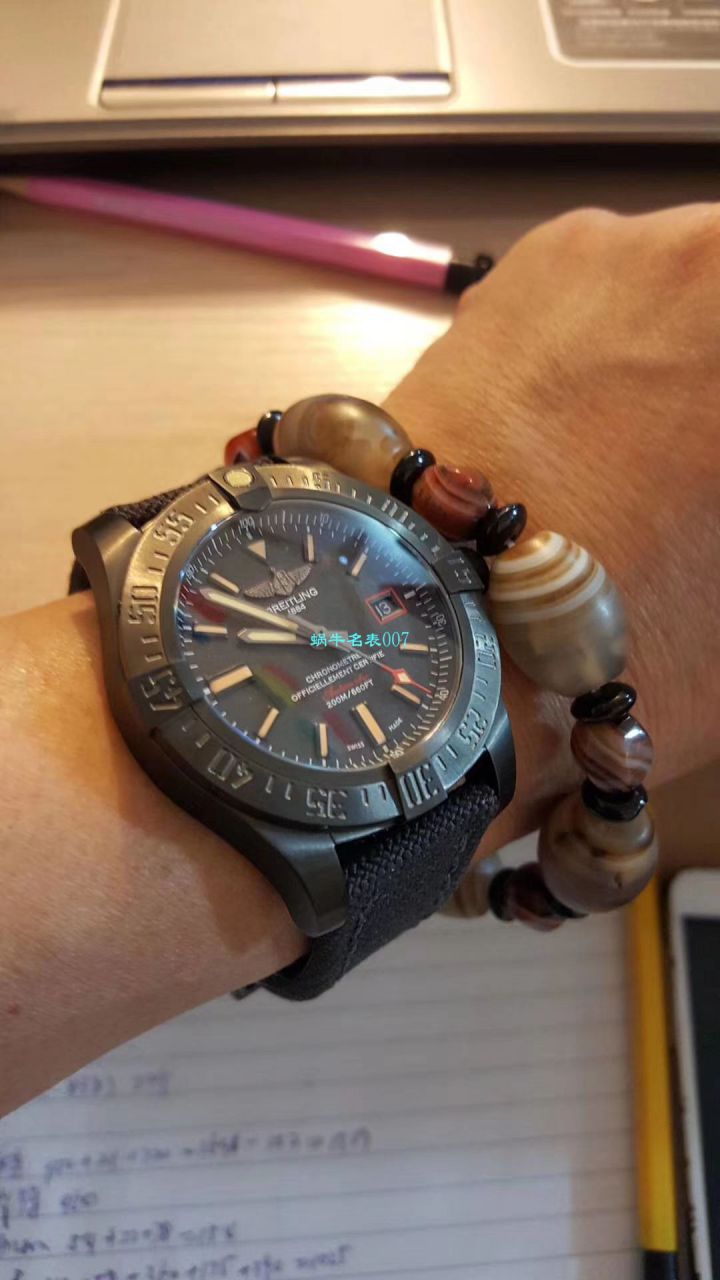 【 Video analysis 专柜原单 Breitling 复仇者黑鸟】 Breitling 机械计时系列V1731110/BD74/109W/M20BASA.1 wrist watch  / BL093