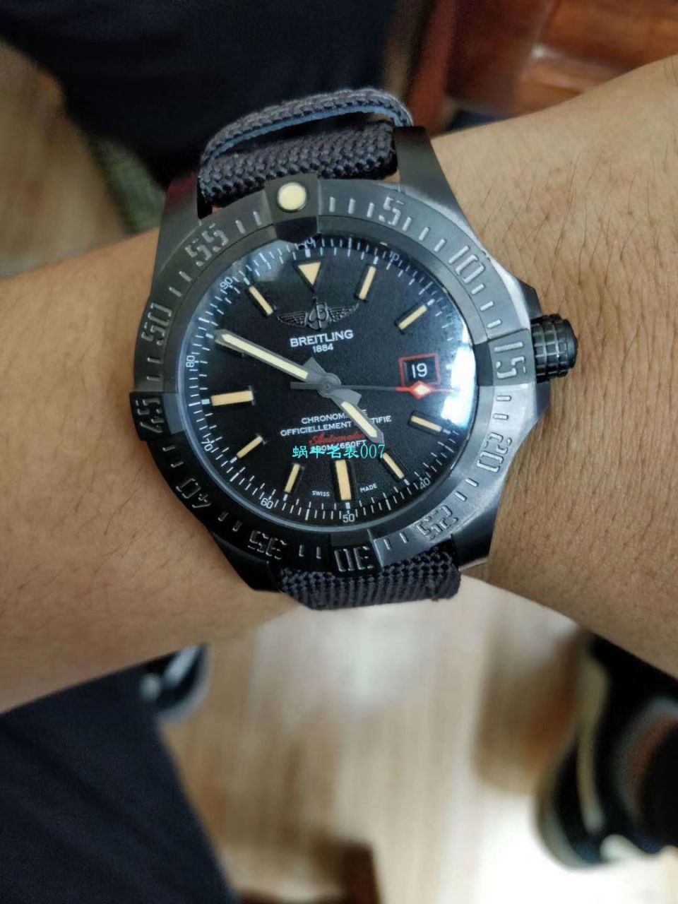 【 Video analysis 专柜原单 Breitling 复仇者黑鸟】 Breitling 机械计时系列V1731110/BD74/109W/M20BASA.1 wrist watch  / BL093